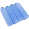 ibasenice 4 Pezzi Impacco di Ghiaccio Riutilizzabile Blu per Bento e Borse | Design Sigillato Coperchio, Gomma e Pe, Leggero da 3, 17 Once, per Picnic e Trasporto Freddo