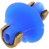 Zerodeko Pulsante di Contatto per Corda Arco in Silicone Blu, Installazione Rapida | Compatibile Archi Ricurvi e Compound, Rilascio Fluido, Punto di Ancoraggio Preciso, Finitura Lucidata