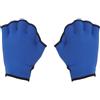 VANZACK Guanti Nuoto Palmati senza Dita per Allenamento in Piscina Blu | Sponge, Gomma e Nylon, Cinturino a Strappo al Polso, per Mani in Esercizi Acquatici