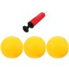 Operitacx Mini Pallone da Pallavolo Gonfiabile Giallo con Pompa | Pvc, Uso Versatile e Portatile, per Gite in Spiaggia e Divertimento in Casa, con Set Ago Pompa