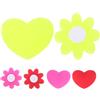 Yardwe 6 Pezzi Smorzatore a Forma di Cuore e Fiore in Silicone Divertente | Facile da Installare e Rimuovere, Migliora la Sensibilità della Racchetta, per Principianti e Appassionati
