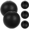 HAPKITCH 5 Pezzi Accessorio per Cavo Palestra Palla Fermacavo, Nylon Nero | Foro da 10mm, Sostituzione Facile, per Manutenzione Macchina Cavo e Casa, Tecnici e Fai da Te