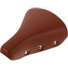 JECOMPRIS Sella bici vintage marrone larga in PU schiuma e metallo | Cuscino imbottito resistente all'usura, adattamento universale, per mountain bike e bici, per uomo e donna