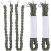 iplusmile 6 Pezzi Cinghie Elastiche per Stivali Verdi Gancio, Set da 3 | Poliestere e Lega di Alluminio, per Attività All'aperto, Leggere e Portatili, Tengono i Pantaloni Stretti