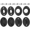OKUMEYR 2 Set Fibbia Rapida per Muta Subacquea in Acciaio Inox Nero | Chiusura a Sgancio Laterale, Design Separato, per Immersione e Snorkeling, Set
