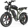 JANSNO X80max/pro bicicletta elettrica per adulti, 48 V 37 Ah, Dotato di freni idraulici e doppi motori, 70 coppia, Conforme alle norme CE e EN15194, Autonomia 45-120 km,Adatto per il campeggio all'aperto