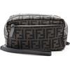 FENDI Borsa pochette business FENDI Zucca 8N0216B16FF1PR4 tela pelle marrone nero uomo