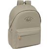 safta SPAGNOLO TOPO - Zaino per laptop da 15,6 e USB, ideale per giovani di diverse età, tessuto riciclato, comodo e versatile, qualità e resistenza, 31 x 18 x 44 cm