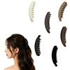 Psxixjsm Confezione da 6 fermagli per capelli a banana, robusti e alla moda, a forma di pesce, colorati, per fissare capelli lunghi e spessi e bella coda di cavallo quotidiana (6 multicolori)