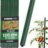 STREND PRO Tutori da Giardino 120 cm, Set da 25 | Ø 16 mm, Acciaio Rivestito in Plastica, Verde | Per Pomodori e Fagioli