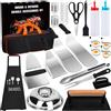 YUTUY 32Pcs Set BBQ Accessori,Set di Utensili per Barbecue,Accessori Barbecue Professionale In Acciaio Inox,Kit Utensili Barbecue con Borsa Facile da Trasportare,Perfetto Come Regalo per Uomini