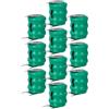 vhbw 10x NiMH Batteria a bottone di ricambio 3 pin tipo 3/V80H 60mAh 3 | 6V adatta a batterie per modellismo, luci solari ecc.