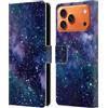Head Case Designs Custodia a portafoglio in pelle con licenza ufficiale Cosmo18, Via Lattea, compatibile con Apple iPhone 17 Pro Max
