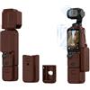 BRDRC Pocket 3 - Custodia protettiva in silicone, per Xtra Muse, protezione per obiettivo, antigraffio, compatibile con DJI OSMO Pocket 3 Creator Combo/Xtra Muse accessori (marrone)
