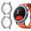 GIOPUEY [2 Pezzi Cover per Cmf by Nothing Watch PRO 2, Soft TPU, Shock Resistant, Cmf by Nothing Watch PRO 2 Custodia - Black+Black