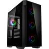 Kolink Observatory Z ARGB E-ATX Midi Tower Computer Case, 4 Ventole ARGB preinstallate, Gaming PC Case for AIO Cooling, PC Case RGB, PC Case Glass
