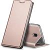 Verco Galaxy J5 (2017) Cover, Custodia a Libro Pelle PU per Samsung Galaxy J5 2017 Case Booklet Protettiva [magnetica integrata], Rosa