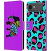 Head Case Designs Custodia a portafoglio in pelle con motivo elefante colorato silhouette animale compatibile con Apple iPhone 17 Air