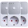 atibi Automatic Voltage Protection Socket presa adattatore presa AC 220 V Power Surge Safe Protector presa EU presa frigo Protect (3 PCS)