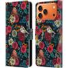 Head Case Designs Custodia a portafoglio in pelle con licenza ufficiale Katerina Kirilova Garden Birds Graphics compatibile con Apple iPhone 17 Pro Max