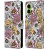 Head Case Designs Custodia a portafoglio in pelle con licenza ufficiale Katerina Kirilova Garden Bouquet Graphics compatibile con Apple iPhone 17