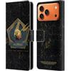 Head Case Designs Custodia a portafoglio in pelle con licenza ufficiale Hogwarts Legacy Golden Snidget Graphics compatibile con Apple iPhone 17 Pro Max
