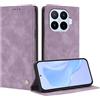 TAUYN Cover Custodia Folio in Pelle per Xiaomi 17T Pro | Design a Flip Magnetico Premium PU Pelle Antiurto Wallet Case, con Supporto & Porta Carta Protezione Completa. Viola