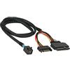 Cablecc Cavo SSD U.2 U2 SFF-8639 NVME PCIe per scheda madre Intel SSD 750 p3600 p3700 M.2 SFF-8643 Mini SAS HD