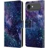 Head Case Designs Custodia a portafoglio in pelle con licenza ufficiale Cosmo18, Via Lattea, compatibile con Apple iPhone 17 Air