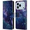 Head Case Designs Custodia a portafoglio in pelle con licenza ufficiale Cosmo18, Via Lattea, compatibile con Apple iPhone 17 Pro