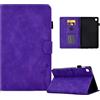 Generico DayQiQiPu Caso per Samsung Galaxy Tab S5e SM-T720/T725 (10,5 Pollici) in PU Pelle Chiusura Magnetica Flip Cover Custodie Motivo a Cuori Lettere Con Supporto e Auto Wake/Sleep, Viola