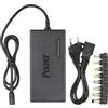 SQUADO Adattatore CA universale per caricabatterie per laptop da 120W con 8 convertitori per spina jack CC da 12 V a 24 V Caricatore portatile regolabile Spina europea
