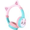 JBUNION Cuffie per Bambini a Forma di Dinosauro, Cuffie Wireless e Cablate con Limitazione Volume 85dB, Microfono Integrato, Archetto Regolabile, Cuffie per Tablet e Aereo