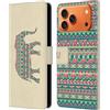 Head Case Designs Custodia a portafoglio in pelle con motivo elefante, compatibile con Apple iPhone 17 Pro Max