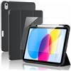ProCase Custodia per iPad A16 11ª/10ª Gen (2025/2022) con 1 Proteggischermo | Supporto Apple Pencil, TPU Morbido, Compatibile con Touch ID e Attivazione/Spegnimento Automatico - Nero