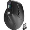 Transformers Mouse verticale ergonomico con schermo LED e controllo manopola, mouse verticale ricaricabile wireless, connettività a 3 dispositivi (2,4 G + doppio Bluetooth), clic silenziosi, mouse per