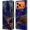 Head Case Designs Custodia a portafoglio in pelle con licenza ufficiale Cosmo18 Star Connections Space compatibile con Apple iPhone 17 Pro Max