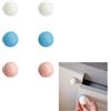 Lucien 6 bottoni autoadesivi a sfera, senza foratura, per armadio, cassetto, decorazione di mobili, pomelli rotondi multicolori (rosa, azzurro, bianco)