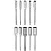 QUARKZMAN 10Pz Bussole per Avvitatore 6-15mm Attacco Esagonale 1/4 Extra Lunga Prese Metriche 6 Punti da 6 (150mm) CR-V Chiavi a Bussola Inserti Professionali Bulloni Per Trapani Elettrici