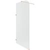 Parama Doccia walk-in arco 80cm con cerniere rame spazzolato vetro 8mm trasparente easy clean h200 | Senja