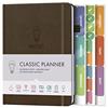 LUX PRODUCTIVITY Agenda giornaliera e agenda per appuntamenti,Diario di gratitudine,Riviste da scrivania per donne e uomini,LUX Productivity Classic (cioccolato marrone)
