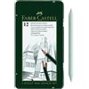 Faber-Castell 119065 - Matite Castell 9000, set da 12 pezzi, contenuto 8B - 2H (set da 12 + Estompe)