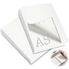 mawmuaw 2 Confezioni Fogli A5 con Buchi 120 Ricarica Carta Bianchi 6 Fori A5 Ricariche per Fogli Formato Planner Inserti di Carta per Raccoglitore ad Anelli Ricarica Agenda Schizzi Pittura