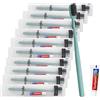 Tuciyke Spazzolini da Denti Monouso,Set da 25 Kit Verde Spazzolino da Denti Usa e Getta con Dentifricio Pacchetto Individuale Spazzolino da Viaggio Kit per Senzatetto,Casa di Cura,Hotel,Beneficenza