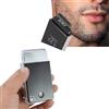 Sonew Rasoio elettrico per uomo, rasoio elettrico con trimmer di precisione, rasoio ricaricabile USB per barba portatile con borsa da viaggio per uomo