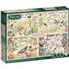 Jumbo, Falcon de luxe - Country Diary 4 Seasons, puzzle per adulti, 1.000 pezzi
