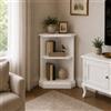 Libreria piccola ad angolo, shabby-chic