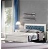 Letto matrimoniale Lari, laccato-nero, NO