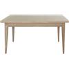 Tavolo rettangolare in rovere, bianco-crema-ral-1013