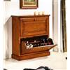 Scarpiera due ribalte, shabby-chic